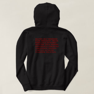 Unbeeindruckte Bösewicht-Ära Wort Block Gym Street Hoodie