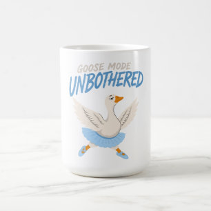 Unbeeindruckte Gans im Ballett-Modus Lustige Gans Kaffeetasse