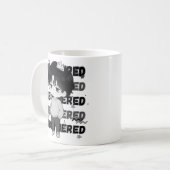 Unbeeindruckte Krone Relatable Chibi Grafikillustr Kaffeetasse (Vorderseite Links)