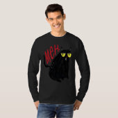 Unbeeindruckte Meh Cat T-Shirt (Vorne ganz)