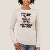 Unbeeindruckter Cat Birthday Celebration T - Shirt (Vorderseite)