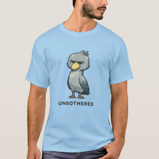 Unbeeindruckter Schuhschnabel-Vogel Minimalistisch T-Shirt