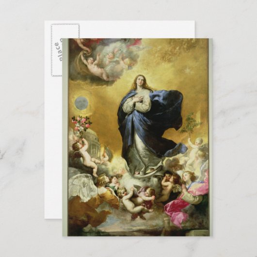 Unbefleckte Empfängnis, 1635 Postkarte (Vorne/Hinten)