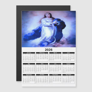 Unbefleckte Empfängnis Blau 2026 Kalender Magnetkarte