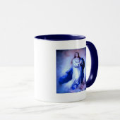 Unbefleckte Empfängnis blau Tasse (VorderseiteRechts)