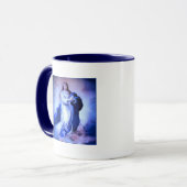 Unbefleckte Empfängnis blau Tasse (Vorderseite Links)