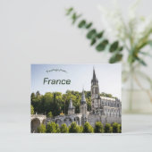Unbefleckte Empfängnis in Lourdes, Frankreich Postkarte (Stehend Vorderseite)