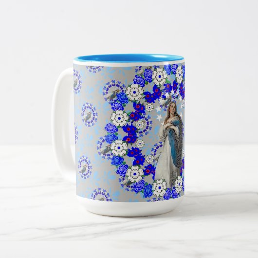 Unbefleckte Empfängnis Nicaragua Jungfrau Mary Zweifarbige Tasse (Vorderseite Links)
