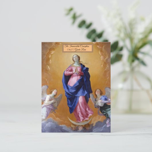 Unbefleckte Empfängnis Postkarte (Stehend Vorderseite)