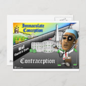 Unbefleckte Empfängnis Postkarte (Vorne/Hinten)