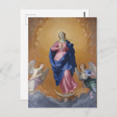Unbefleckte Empfängnis Postkarte (Vorne/Hinten)
