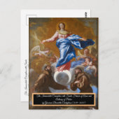 Unbefleckte Empfängnis Postkarte (Vorne/Hinten)