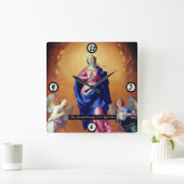 Unbefleckte Empfängnis Quadratische Wanduhr (Zuhause)