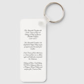 Unbefleckte Empfängnis Schlüsselanhänger (Rückseite)