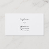 Unbefleckte Empfängnis Visitenkarte (Rückseite)