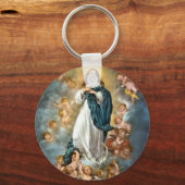 Unbefleckte Empfängnis von Maria Schlüsselanhänger (Vorderseite)