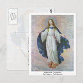 Unbefleckte Empfängnis von Zurbaran de Francisco Postkarte (Vorne/Hinten)