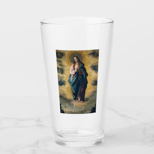 Unbefleckte Empfängnis von Zurbarán Glas (Vorderseite)