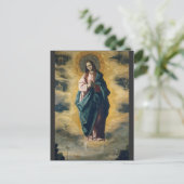 Unbefleckte Empfängnis von Zurbarán Postkarte (Stehend Vorderseite)