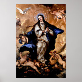 Unbeflecktes Conception-Poster Poster