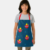 Unbeflecktes Herz Blau Schürze (Insitu)