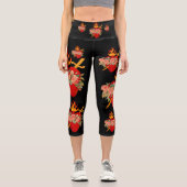 Unbeflecktes Herz Capri Leggings (Vorderseite)