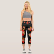 Unbeflecktes Herz Capri Leggings