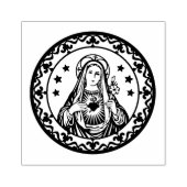 Unbeflecktes Herz der Jungfrau Mary katholische Re Gummistempel (Prägung)