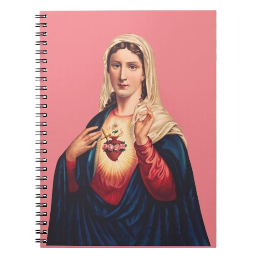 Unbeflecktes Herz der Jungfrau Mary Notizblock (Vorderseite)