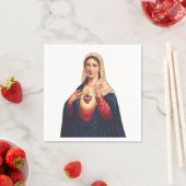 Unbeflecktes Herz der Jungfrau Mary Serviette (Beispiel)