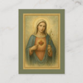 Unbeflecktes Herz der Marienkünstlerin Visitenkarte (Vorderseite)