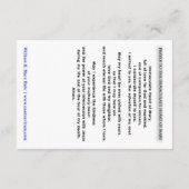 Unbeflecktes Herz der Mary-Gebetskarte Dankeskarte (Rückseite)