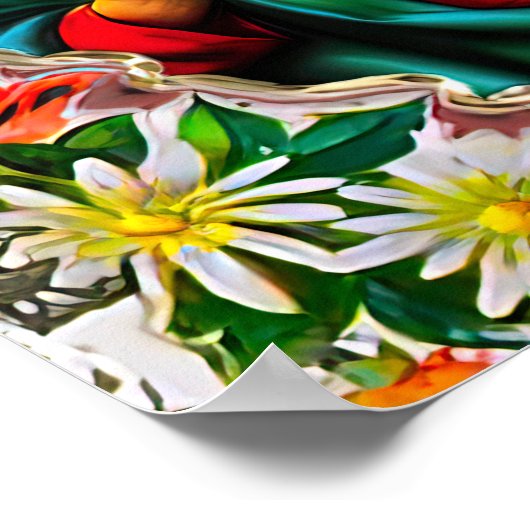 Unbeflecktes Herz Jungfrau Maria Katholische Heili Poster (Ecke)