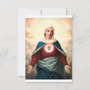 Unbeflecktes Herz Mariä Heilige Karte