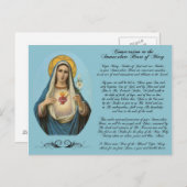 Unbeflecktes Herz Mary Custom Postcard Postkarte (Vorne/Hinten)