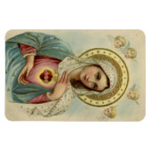 Unbeflecktes Herz Mary Kühlschrank/CAR Magnet (Horizontal)