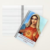 Unbeflecktes Herz Mary Prayer Journal Notizblock (Innen)
