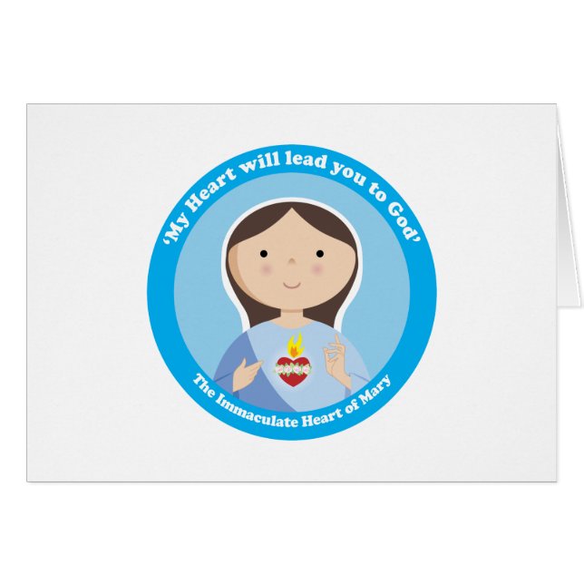 Unbeflecktes Herz von Maria (Vorderseite (Horizontal))