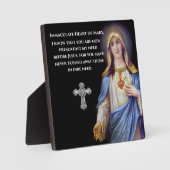 Unbeflecktes Herz von Maria Fotoplatte (Vorderseite)