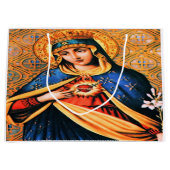 Unbeflecktes Herz von Maria Große Geschenktüte (Vorderseite)