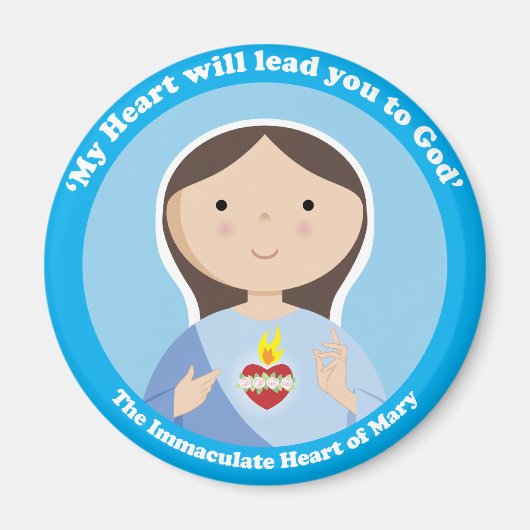 Unbeflecktes Herz von Maria Magnet (Vorne)