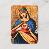 Unbeflecktes Herz von Maria mit Magnificat Begleitkarte (Vorderseite)