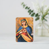 Unbeflecktes Herz von Maria mit Magnificat Begleitkarte (Stehend Vorderseite)