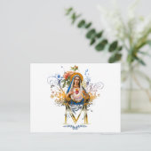 Unbeflecktes Herz von Maria Postkarte (Stehend Vorderseite)