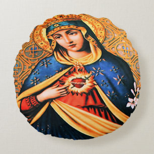 Unbeflecktes Herz von Maria Rundes Kissen