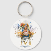 Unbeflecktes Herz von Maria Schlüsselanhänger (Vorderseite)