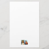 Unbeflecktes Herz von Maria und heiliges Herz Jesu Briefpapier (Rückseite)