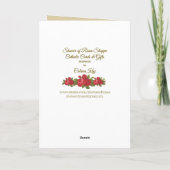 Unbeflecktes Herz von Mary Gesegnete Jungfrau Mary Karte (Rückseite)