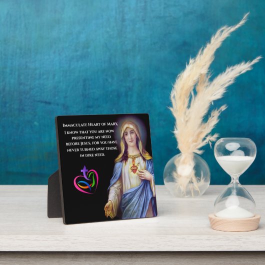 Unbeflecktes Herz von Mary Plaque Fotoplatte (InSitu)