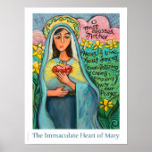 Unbeflecktes Herz von Mary Poster, 18x24" Poster (Vorne)